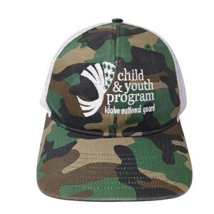 Child & Youth Program Snapback Trucker Hat Camouflage One Size Idaho